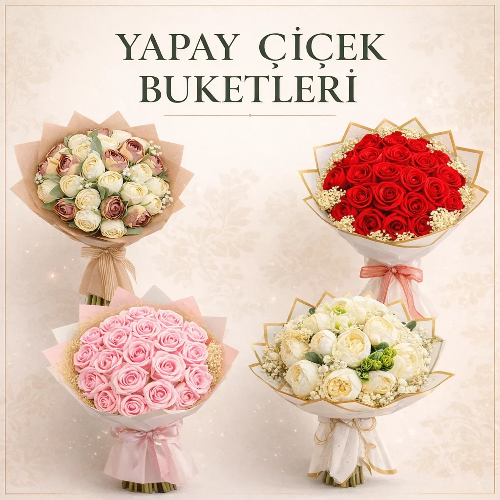 YAPAY ÇİÇEK BUKETLERİ