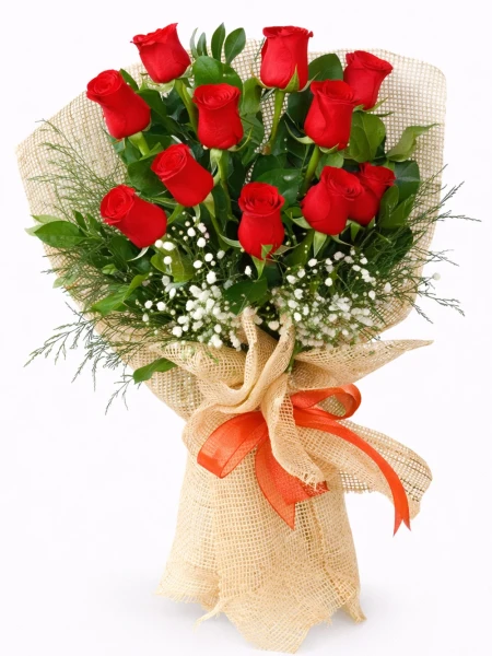 11 Kırmızı Gül Buketi -  Salonofisbitkileri - Açelya Çiçek