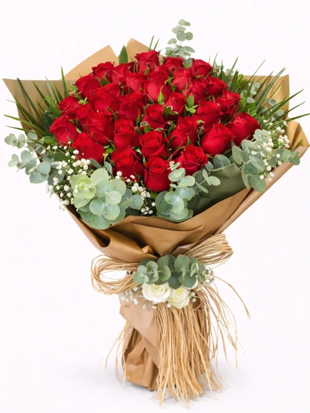 30 Kırmızı Gül Buketi -  Salonofisbitkileri - Açelya Çiçek