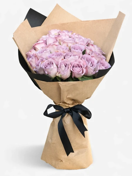 30 Lila Gül Buketi -  Salonofisbitkileri - Açelya Çiçek