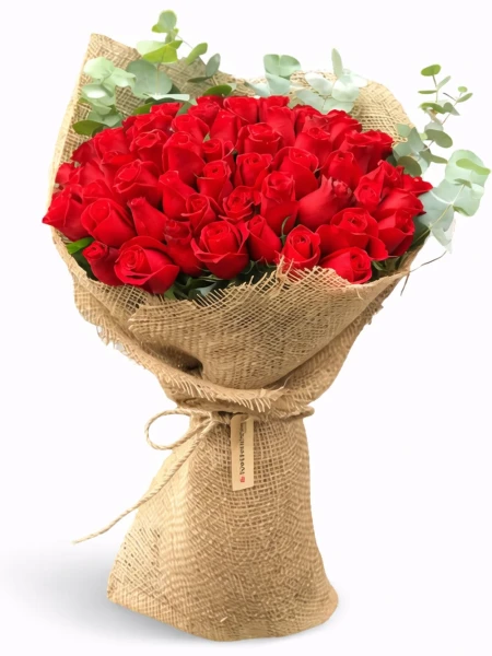 45 Premium Kırmızı Gül Buketi -  Salonofisbitkileri - Açelya Çiçek