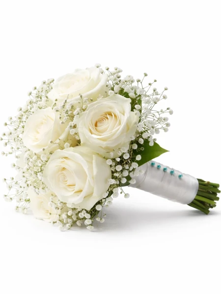 7 Beyaz Gül Gelin Çiçeği -  Salonofisbitkileri - Açelya Çiçek