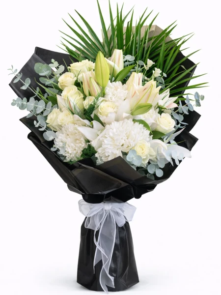 Beyaz Anastasia Buket -  Salonofisbitkileri - Açelya Çiçek