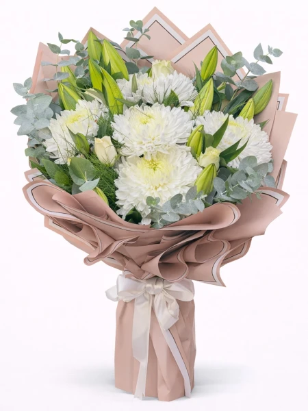 Beyaz Anastasia Lilyum Buket -  Salonofisbitkileri - Açelya Çiçek