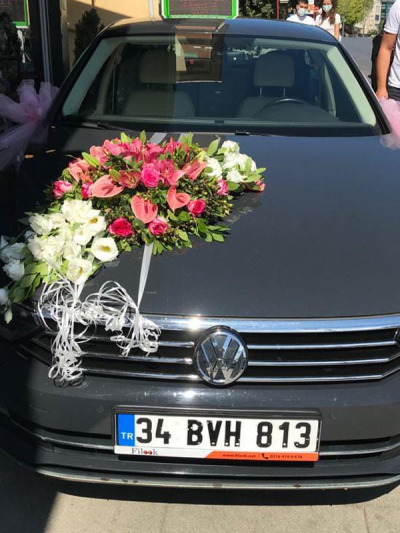 Fuşya Gelin Arabası -  Gelinarabalar - Açelya Çiçek