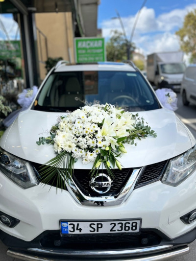 Gelin Araç Süslemesi -  Gelinarabalar - Açelya Çiçek