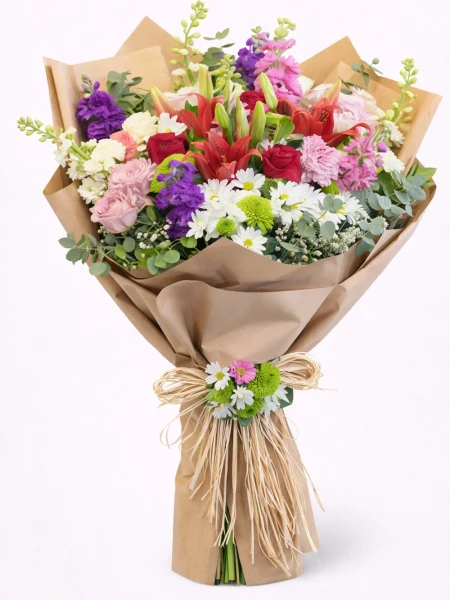 Gökkuşağı Special Buket -  Salonofisbitkileri - Açelya Çiçek