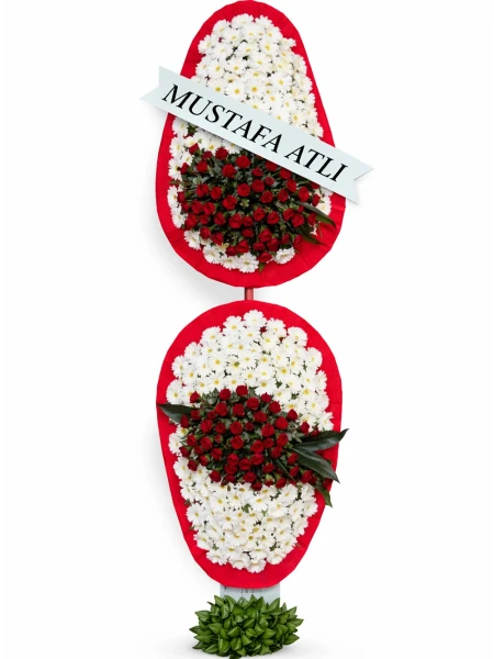 Gül Gerbera İki Katlı Ayaklı Sepet -  Sepetcelenkferforje - Açelya Çiçek