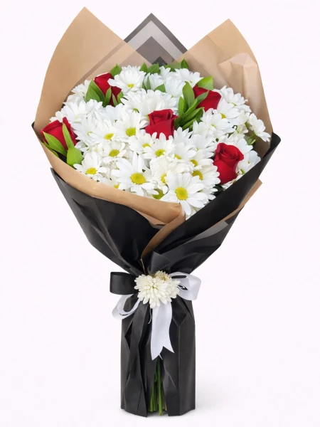 Kokulu Papatya Gül Buketi -  Salonofisbitkileri - Açelya Çiçek