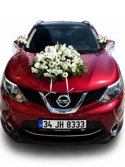 Nissan Gelin Arabası Süslemesi - Gelinarabalar - Açelya Çiçek