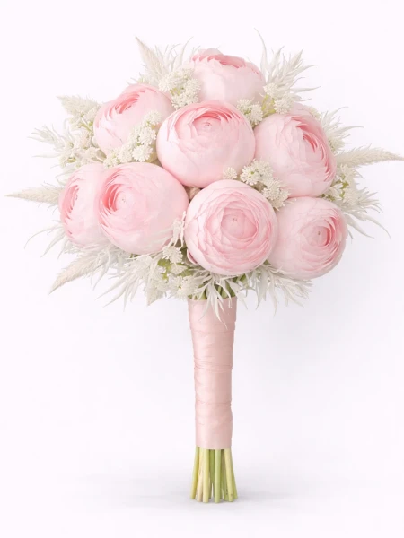 Pembe Şakayık Yapay Gelin Çiçeği -  Salonofisbitkileri - Açelya Çiçek