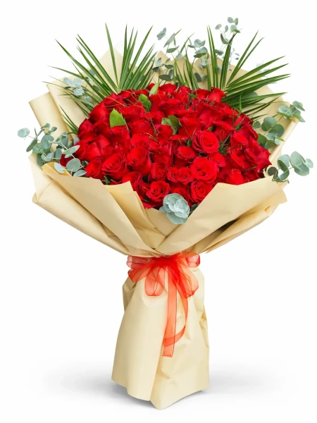 Premium 41 Kırmızı Gül Buketi -  Salonofisbitkileri - Açelya Çiçek