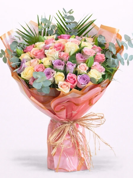 Premium 51 Renkli Gül Buketi -  Salonofisbitkileri - Açelya Çiçek