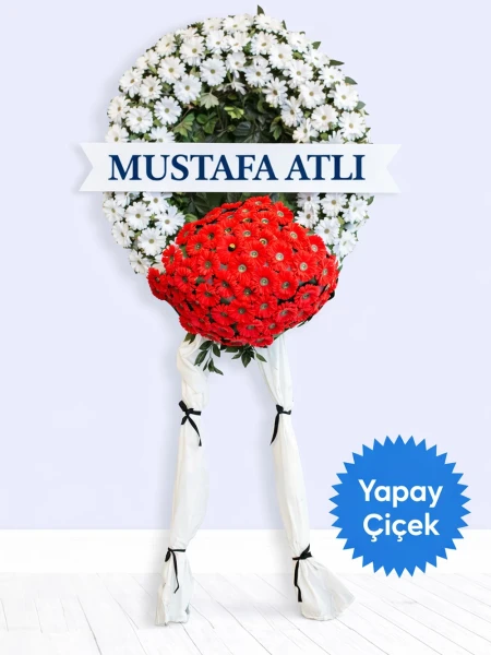 Yapay Cenaze Çelengi -  Sepetcelenkferforje - Açelya Çiçek