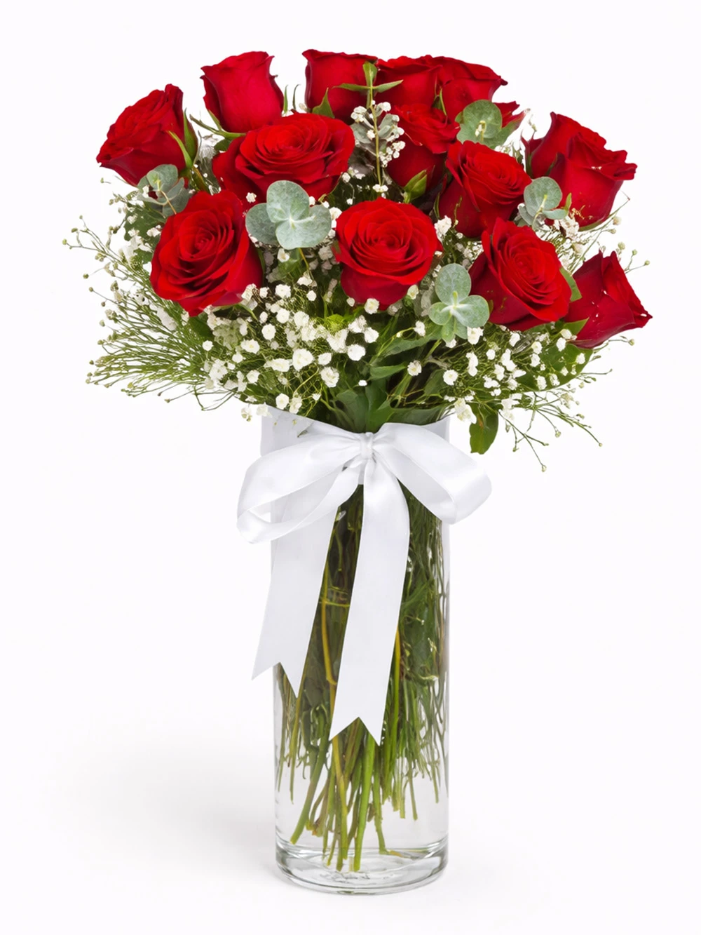 15 Kırmızı Gül Aranjmanı - salon-ofis-bitkileri - Açelya Çiçek