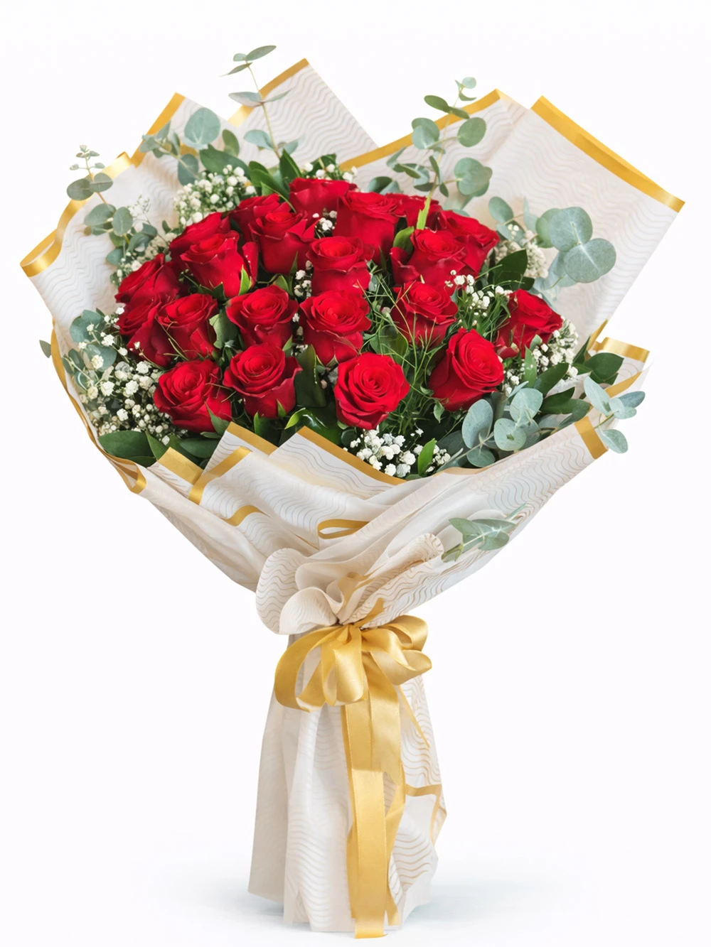 21 Kırmızı Gül Buketi - salon-ofis-bitkileri - Açelya Çiçek