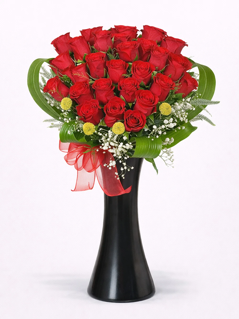 30 Kırmızı Gül Aranjmanı - salon-ofis-bitkileri - Açelya Çiçek