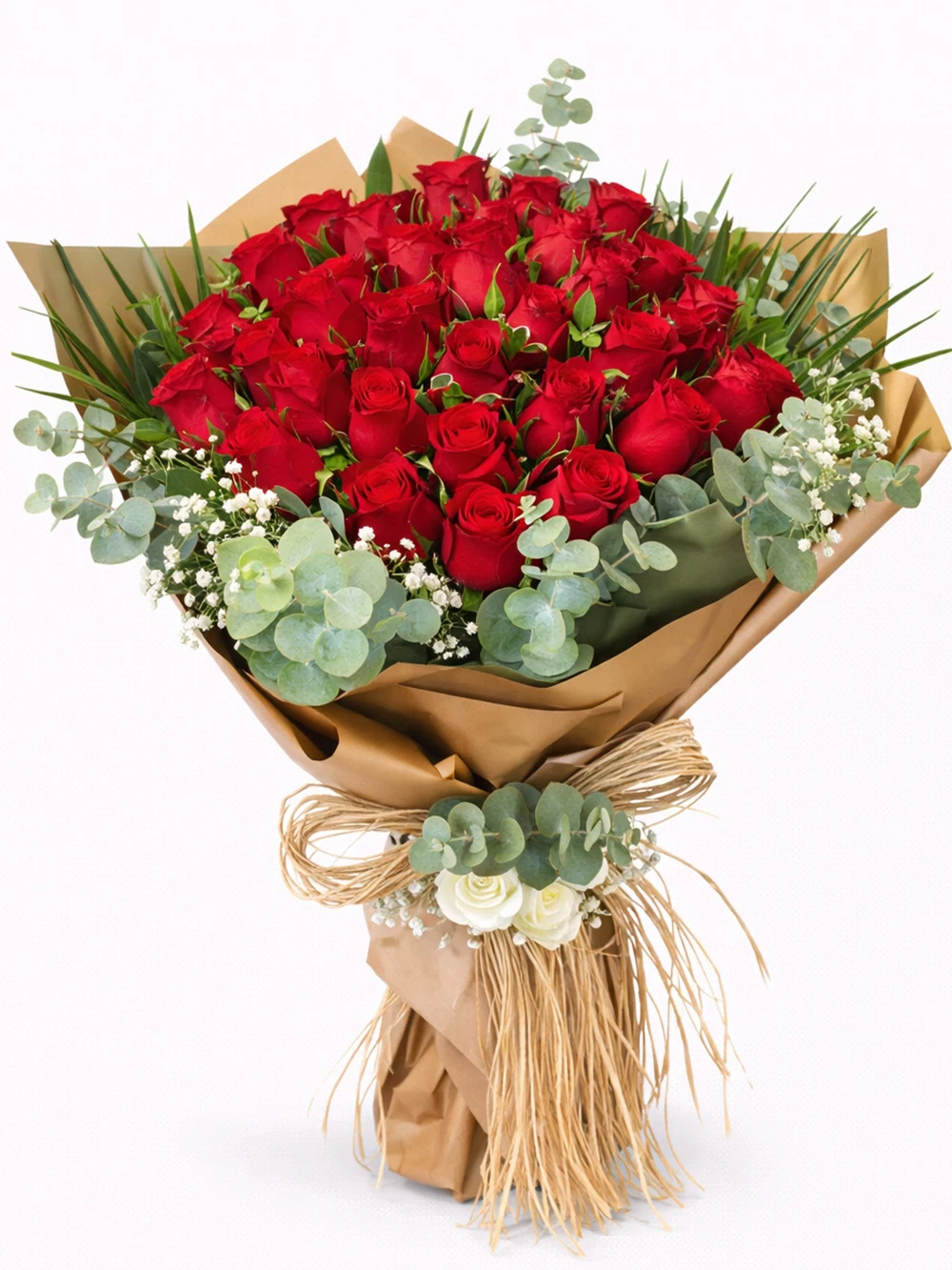 30 Kırmızı Gül Buketi - salon-ofis-bitkileri - Açelya Çiçek