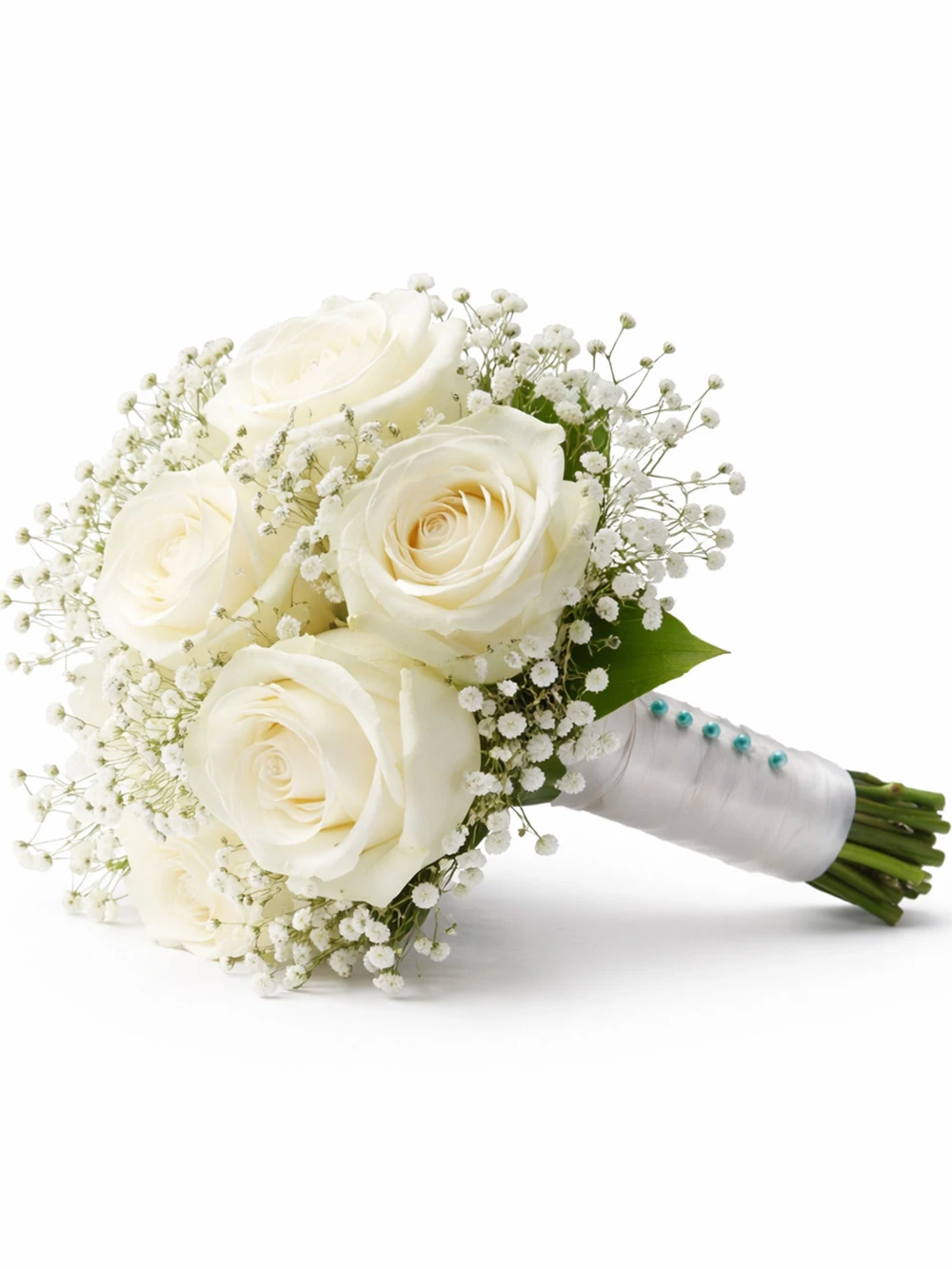 7 Beyaz Gül Gelin Çiçeği - salon-ofis-bitkileri - Açelya Çiçek