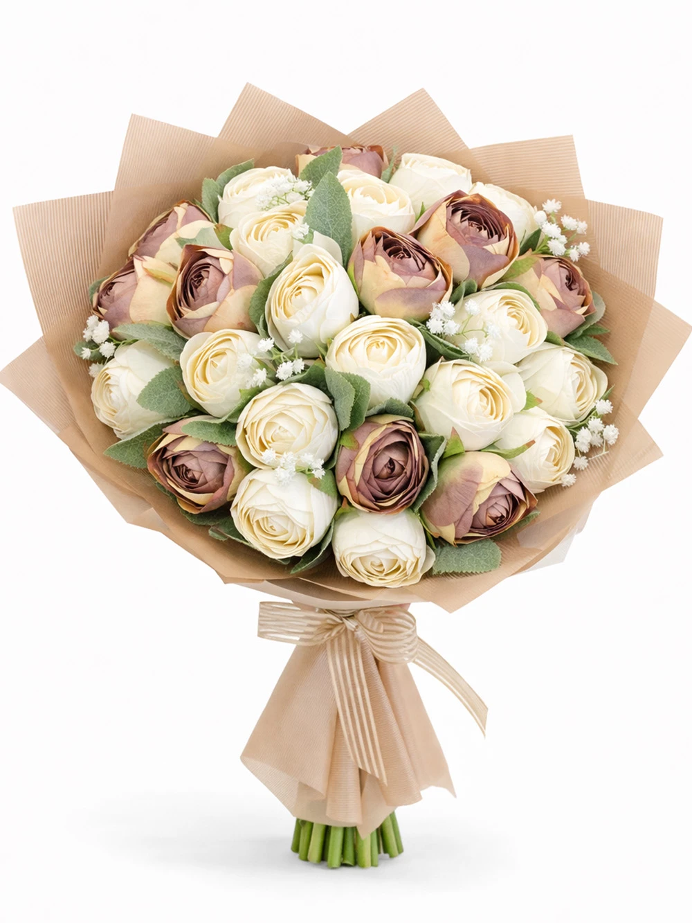 Beyaz Erengül Yapay Buket - salon-ofis-bitkileri - Açelya Çiçek