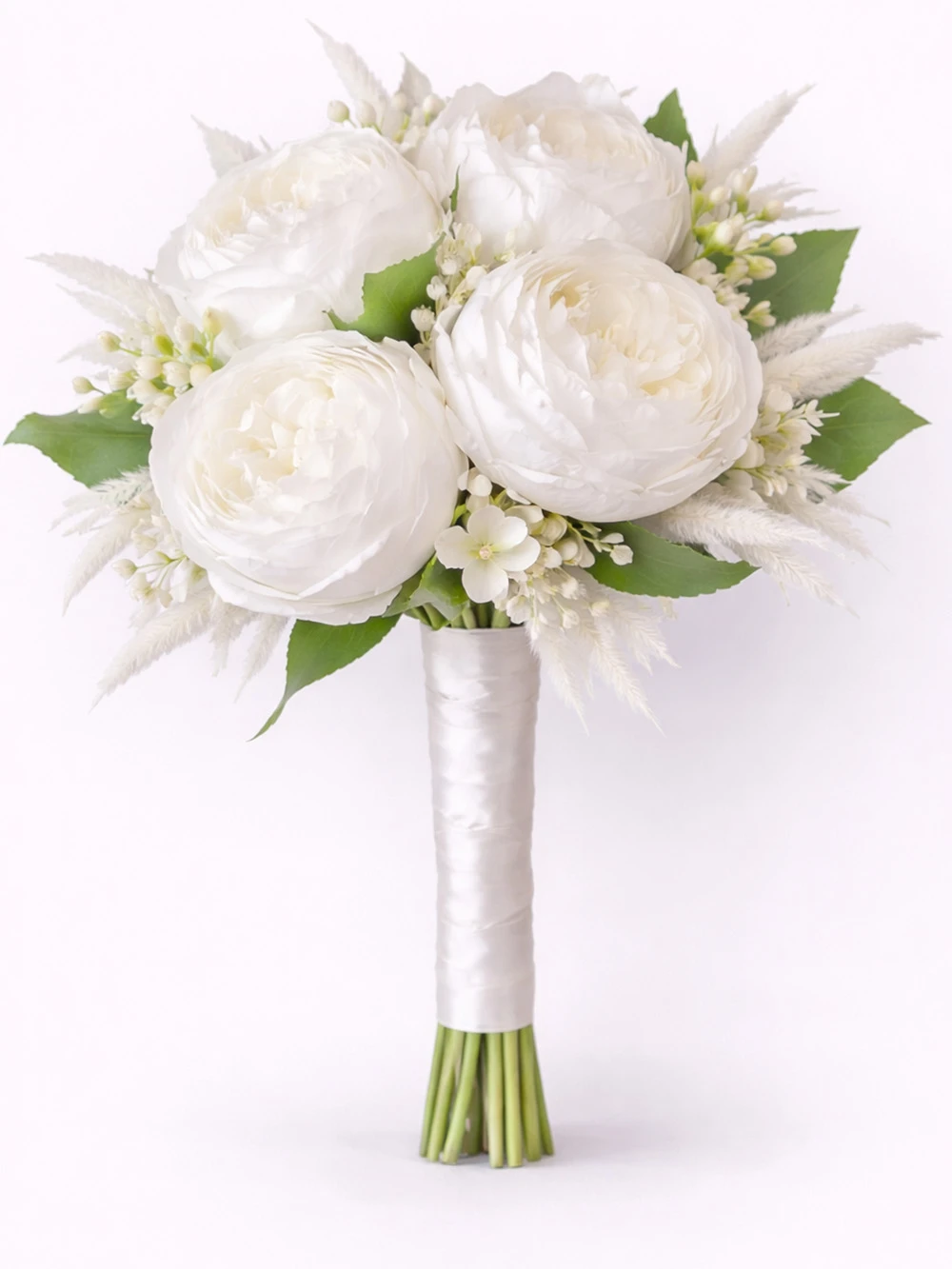 Büyük Beyaz Şakayık Yapay Gelin Çiçeği - salon-ofis-bitkileri - Açelya Çiçek