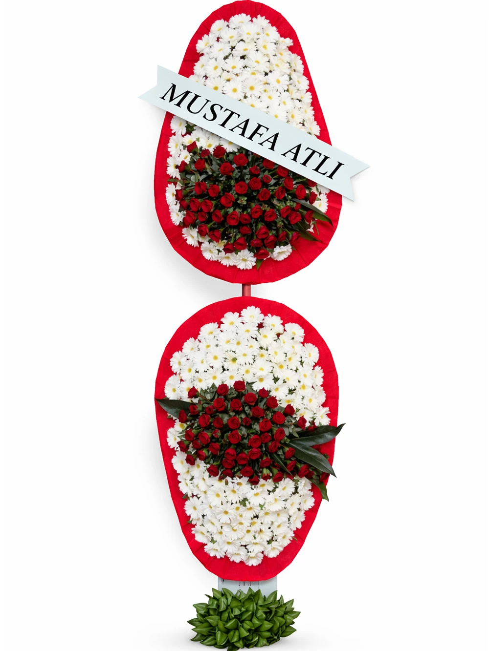 Gül Gerbera İki Katlı Ayaklı Sepet - sepet-celenk-ferforje - Açelya Çiçek