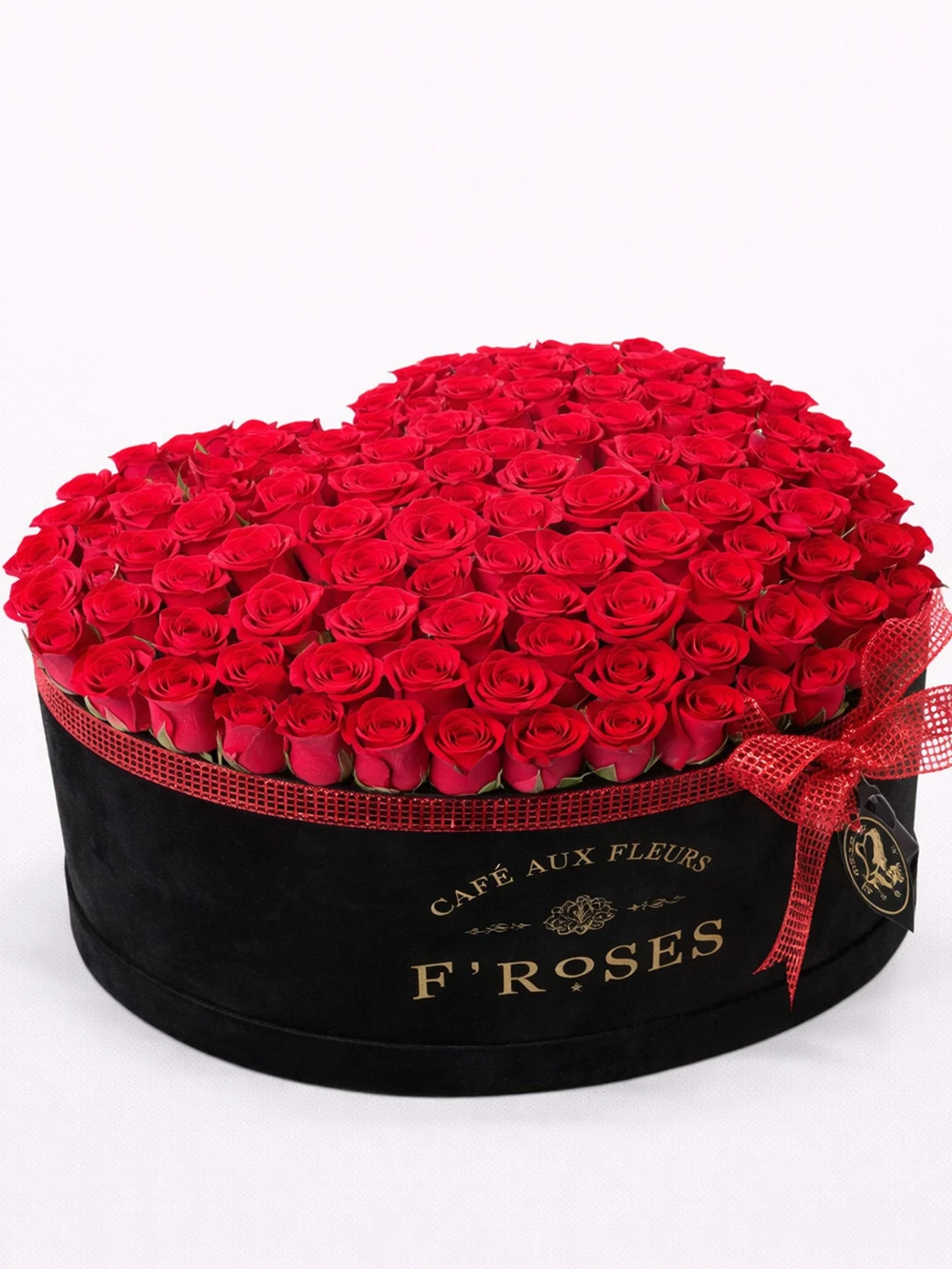 Kalp Kutuda 100 Kırmızı Gül - salon-ofis-bitkileri - Açelya Çiçek