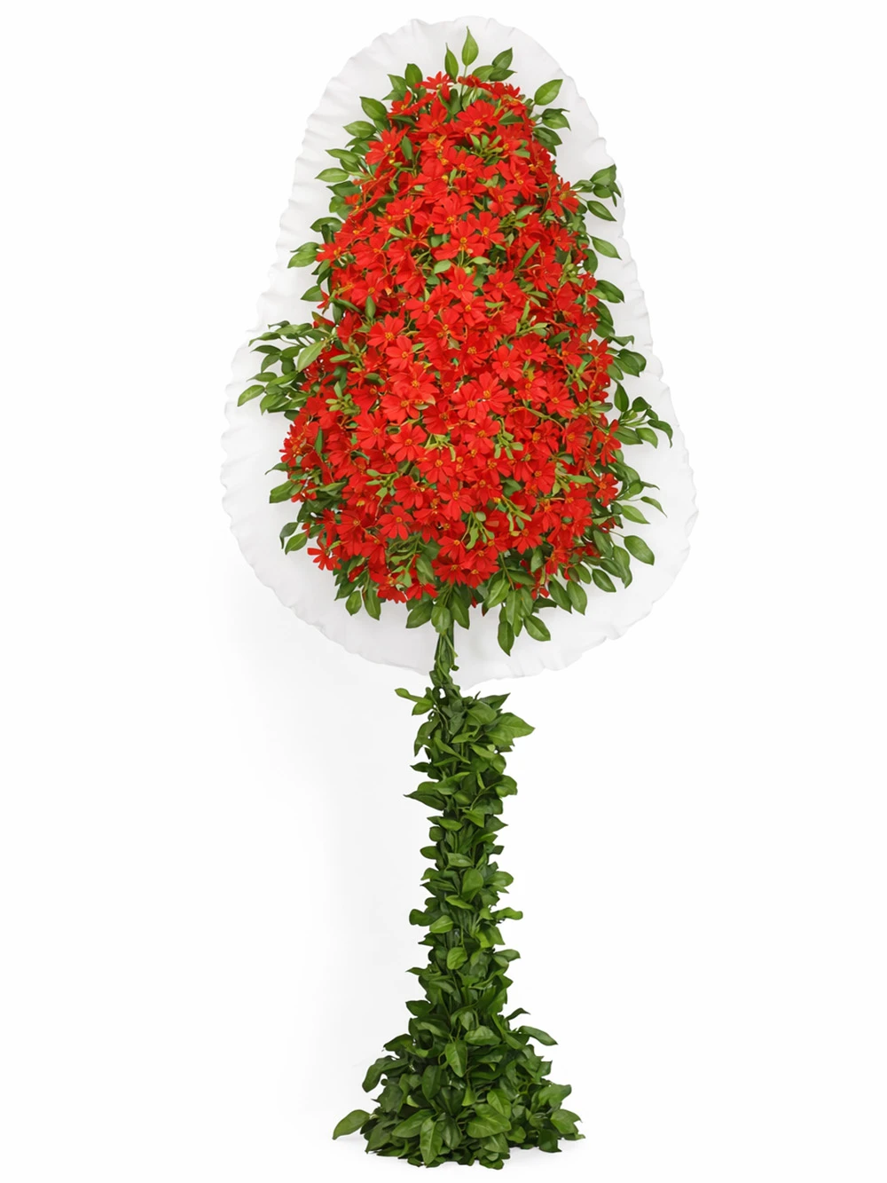 Kırmızı Gerbera Ayaklı Sepet - sepet-celenk-ferforje - Açelya Çiçek