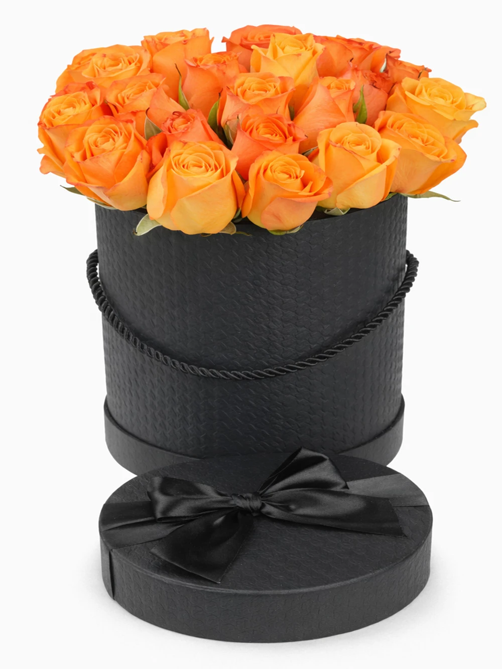 Kutuda 18 Turuncu Gül - salon-ofis-bitkileri - Açelya Çiçek