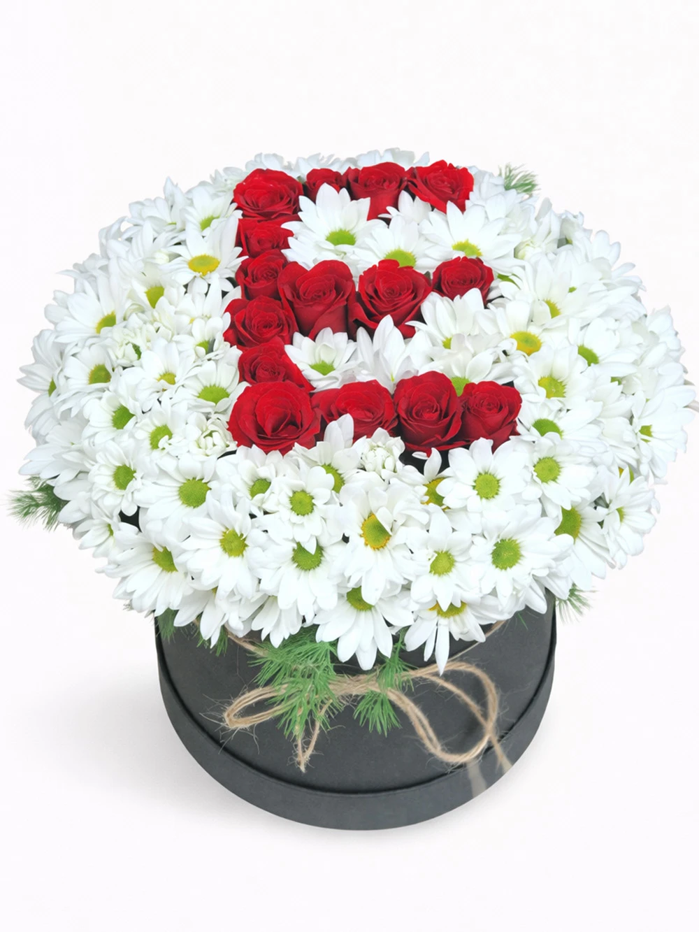 Kutuda Papatya Gül - salon-ofis-bitkileri - Açelya Çiçek