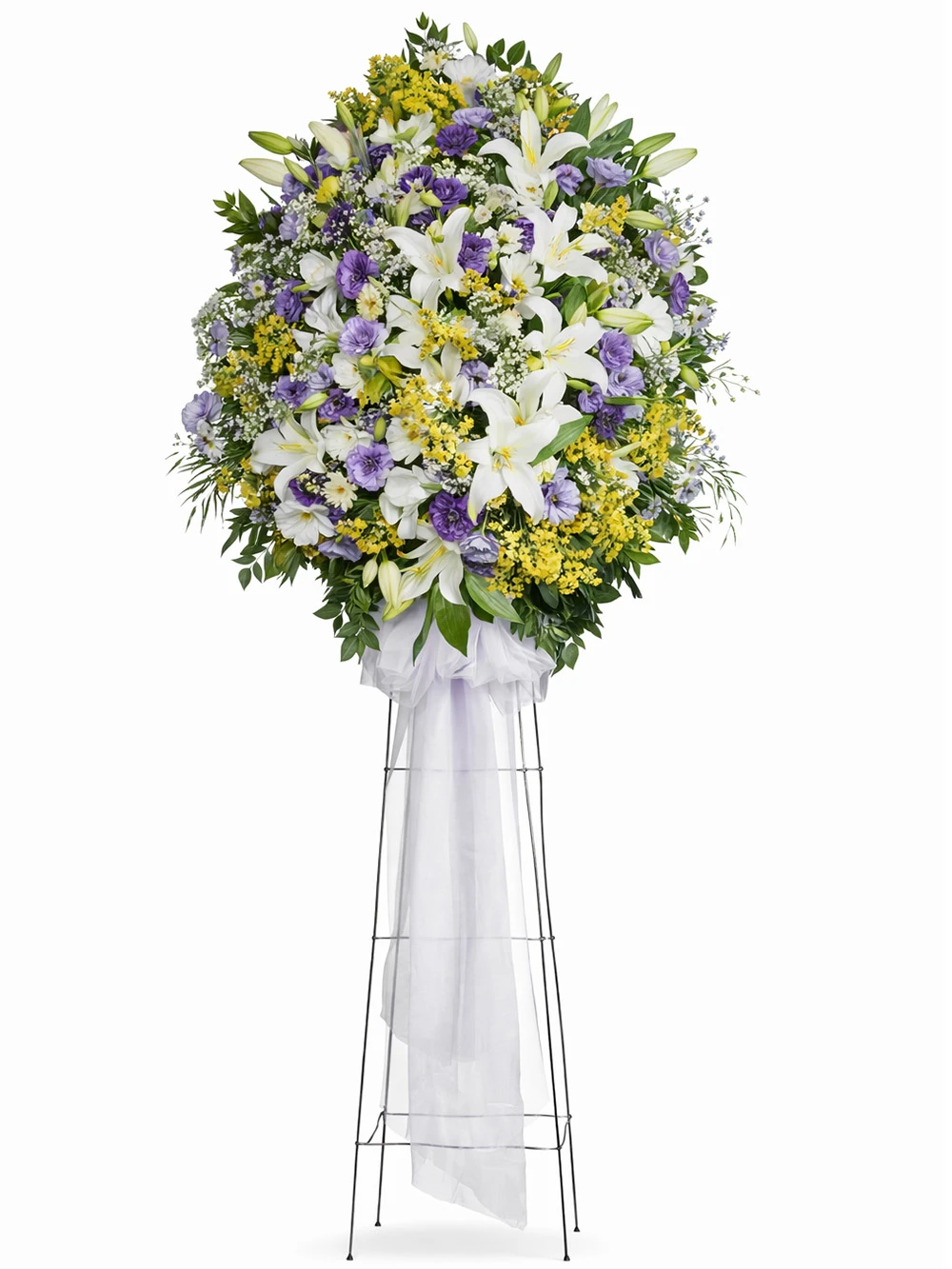 Mor Beyaz Ferforje - sepet-celenk-ferforje - Açelya Çiçek