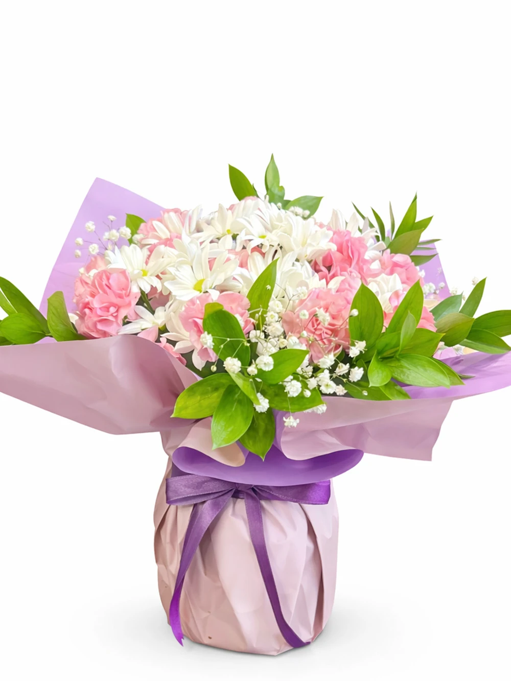 Papatya Karanfil Aranjmanı - salon-ofis-bitkileri - Açelya Çiçek