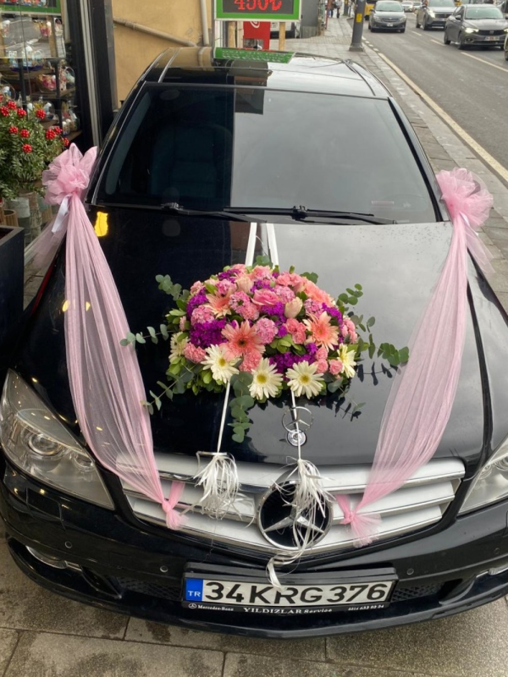 Pembe Gelin Arabası - gelin-arabalar - Açelya Çiçek