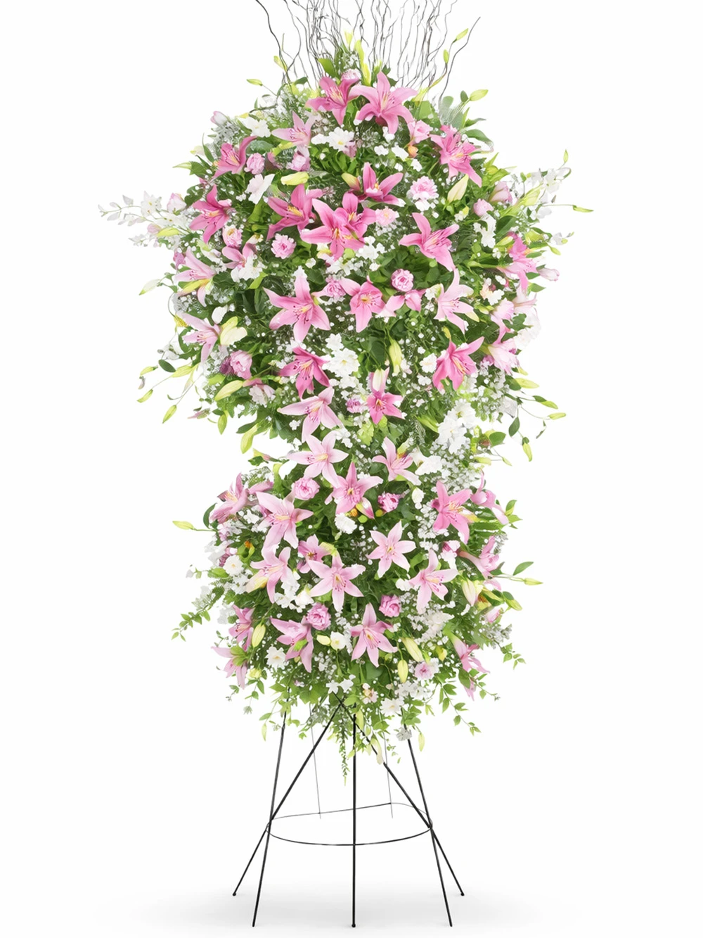 Pembe Premium Ferforje - sepet-celenk-ferforje - Açelya Çiçek