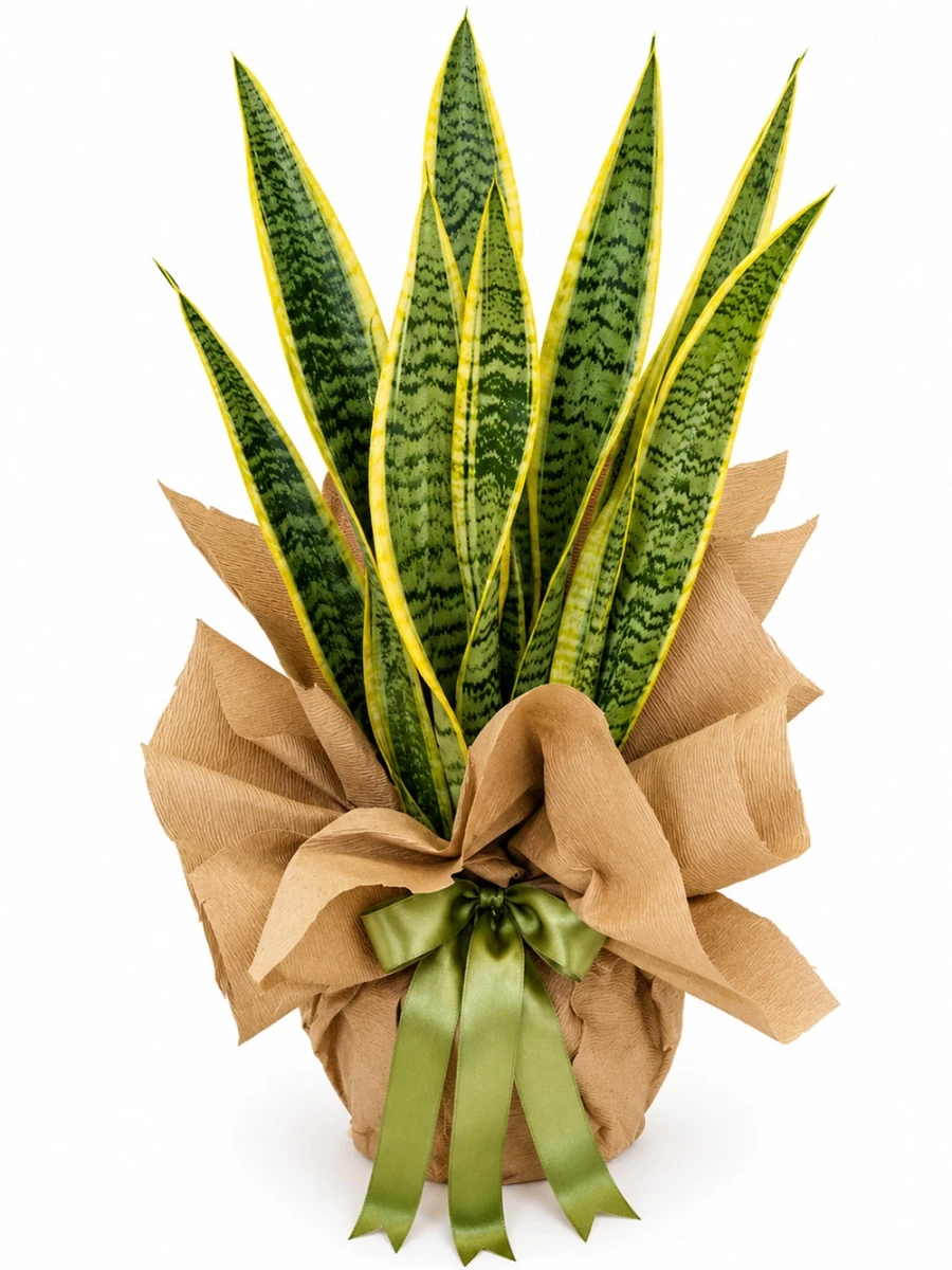 Sansaeveria Paşa Kılıcı Hediye Paketli - salon-ofis-bitkileri - Açelya Çiçek
