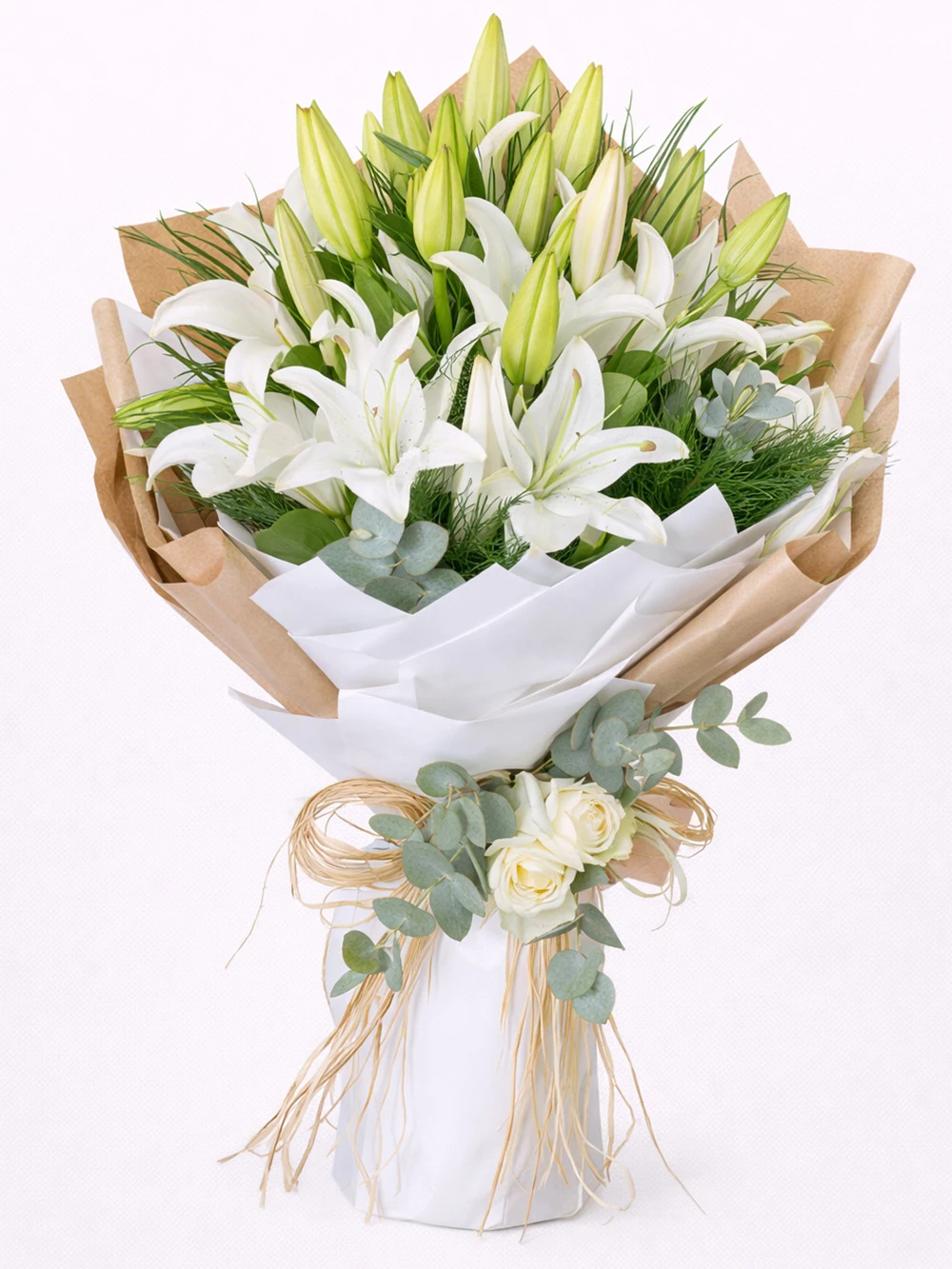 Saraylı Lilyum Buketi - salon-ofis-bitkileri - Açelya Çiçek
