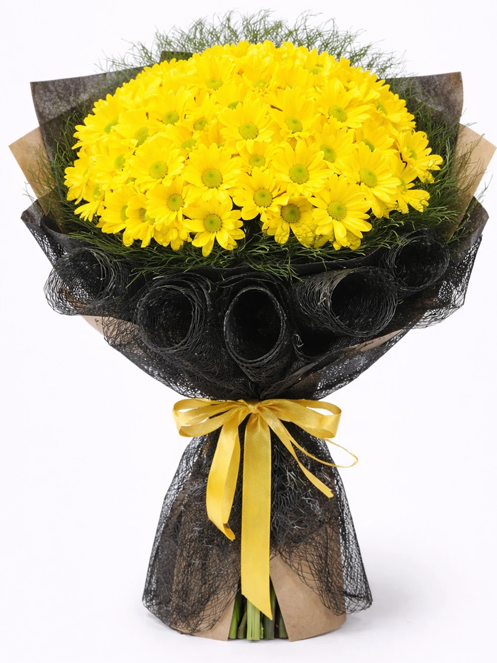 Sarı Papatya Buketi - salon-ofis-bitkileri - Açelya Çiçek