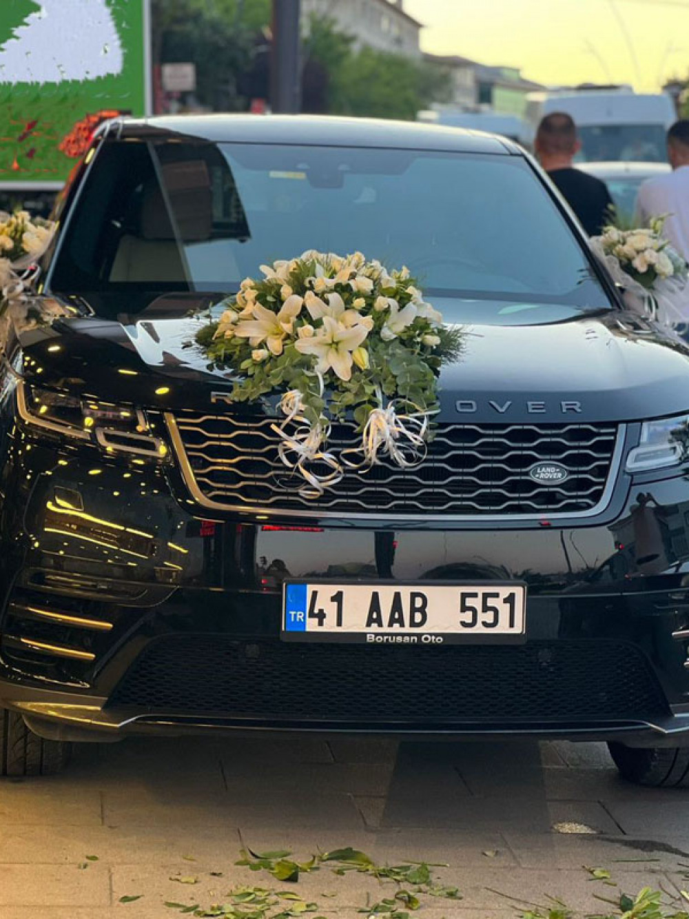 Siyah Range Rover Gelin Arabası - gelin-arabalar - Açelya Çiçek