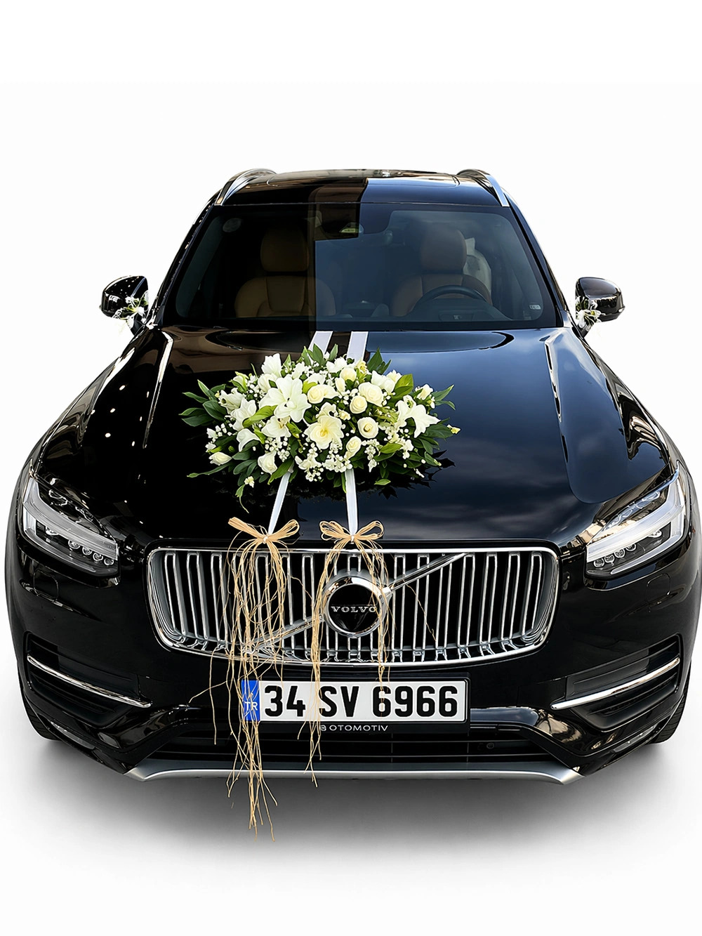 Siyah Volvo Gelin Arabası - gelin-arabalar - Açelya Çiçek