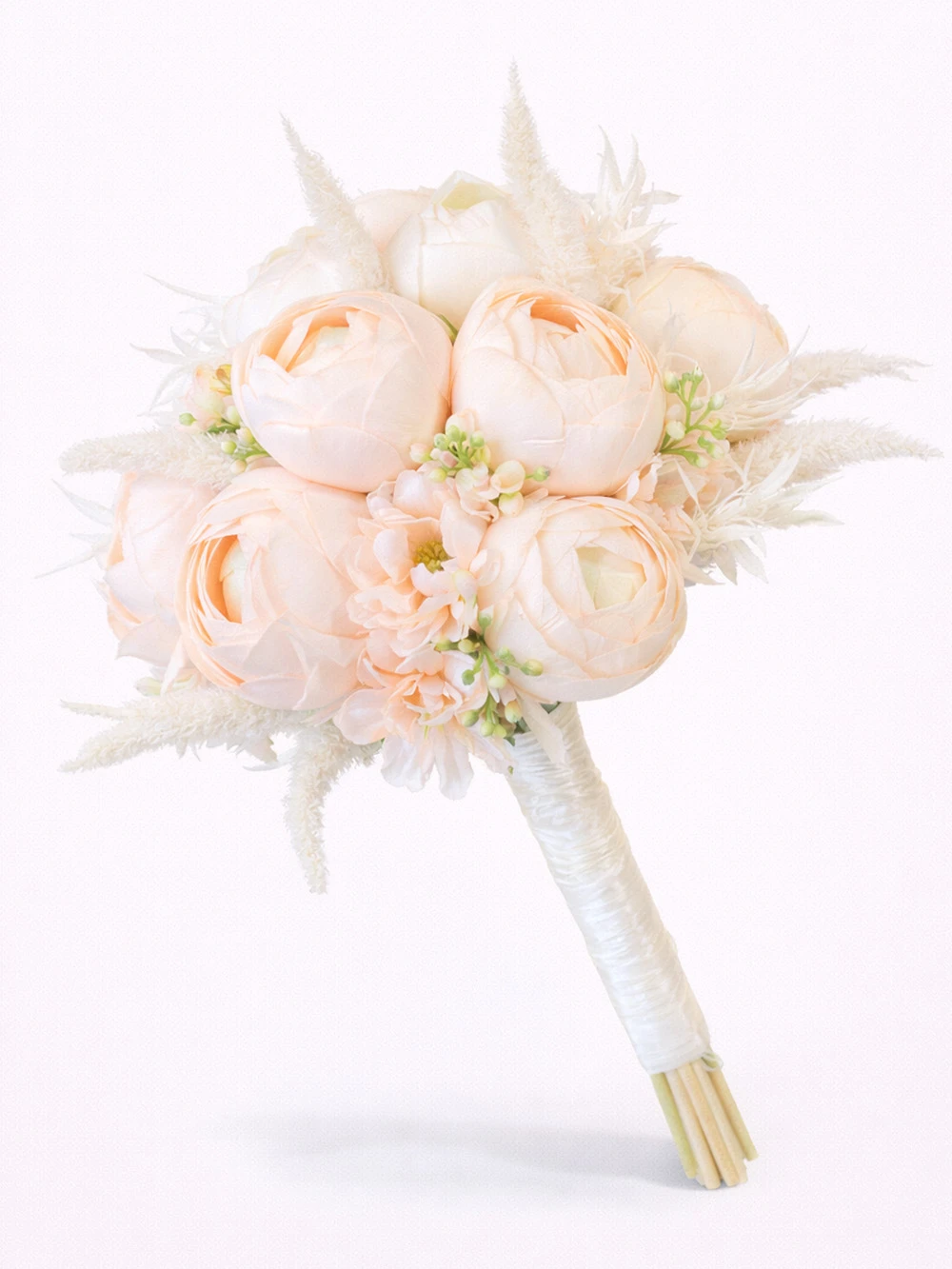 Toz Pembe Şakayık Yapay Gelin Çiçeği - salon-ofis-bitkileri - Açelya Çiçek