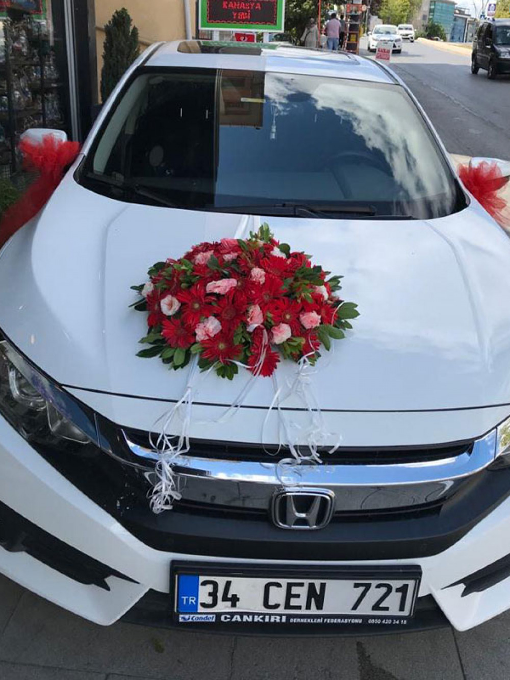 Ucuz Araç Süsleme - gelin-arabalar - Açelya Çiçek