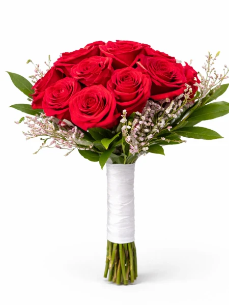 20 Kırmızı Gül Gelin Çiçeği