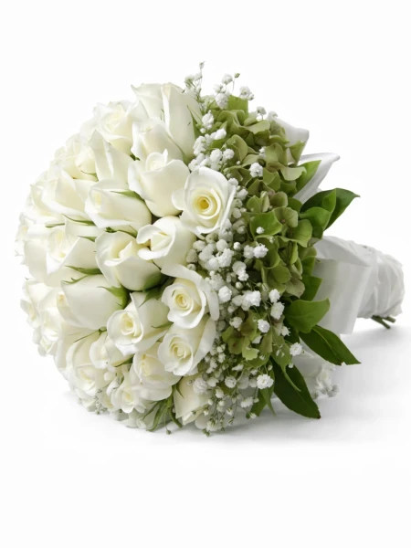 30 Beyaz Gül Gelin Çiçeği