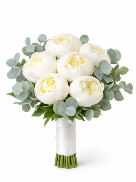 6 Beyaz Şakayık Gelin Çiçeği