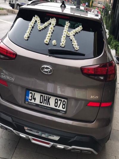 Beyaz Lilyum Gelin Arabası - gelin-arabalar - Açelya Çiçek