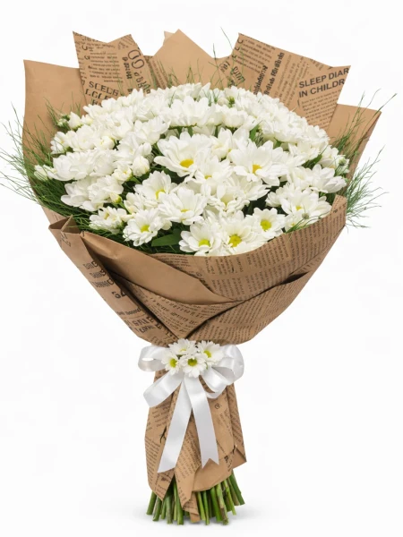 Beyaz Papatya Buketi