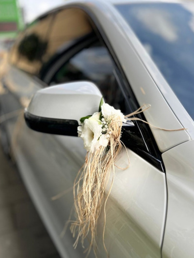 BMW Gelin Araç Süslemesi - gelin-arabalar - Açelya Çiçek