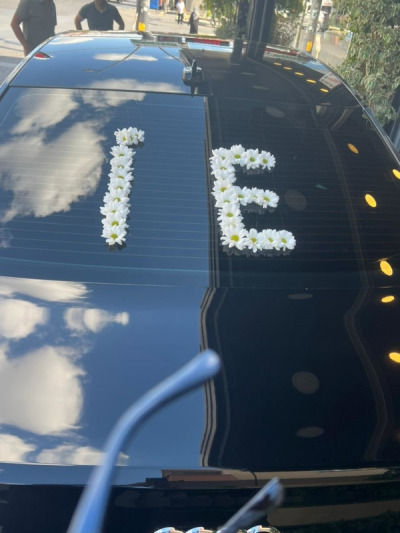 Gelin arabası süsü - gelin-arabalar - Açelya Çiçek