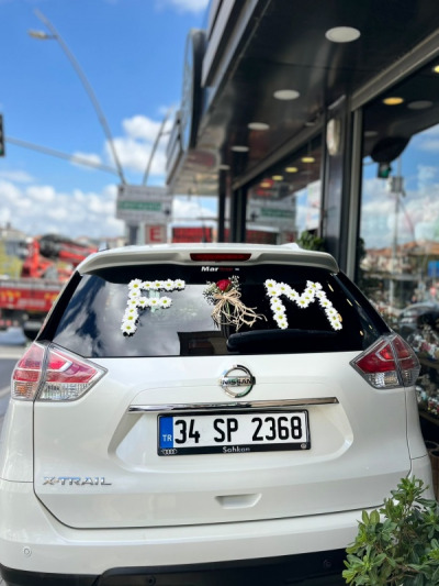 Gelin Araç Süslemesi - gelin-arabalar - Açelya Çiçek