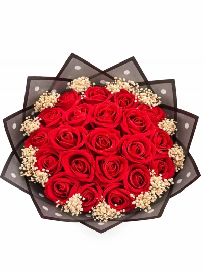 Kırmızı Gül Yapay Buket - salon-ofis-bitkileri - Açelya Çiçek